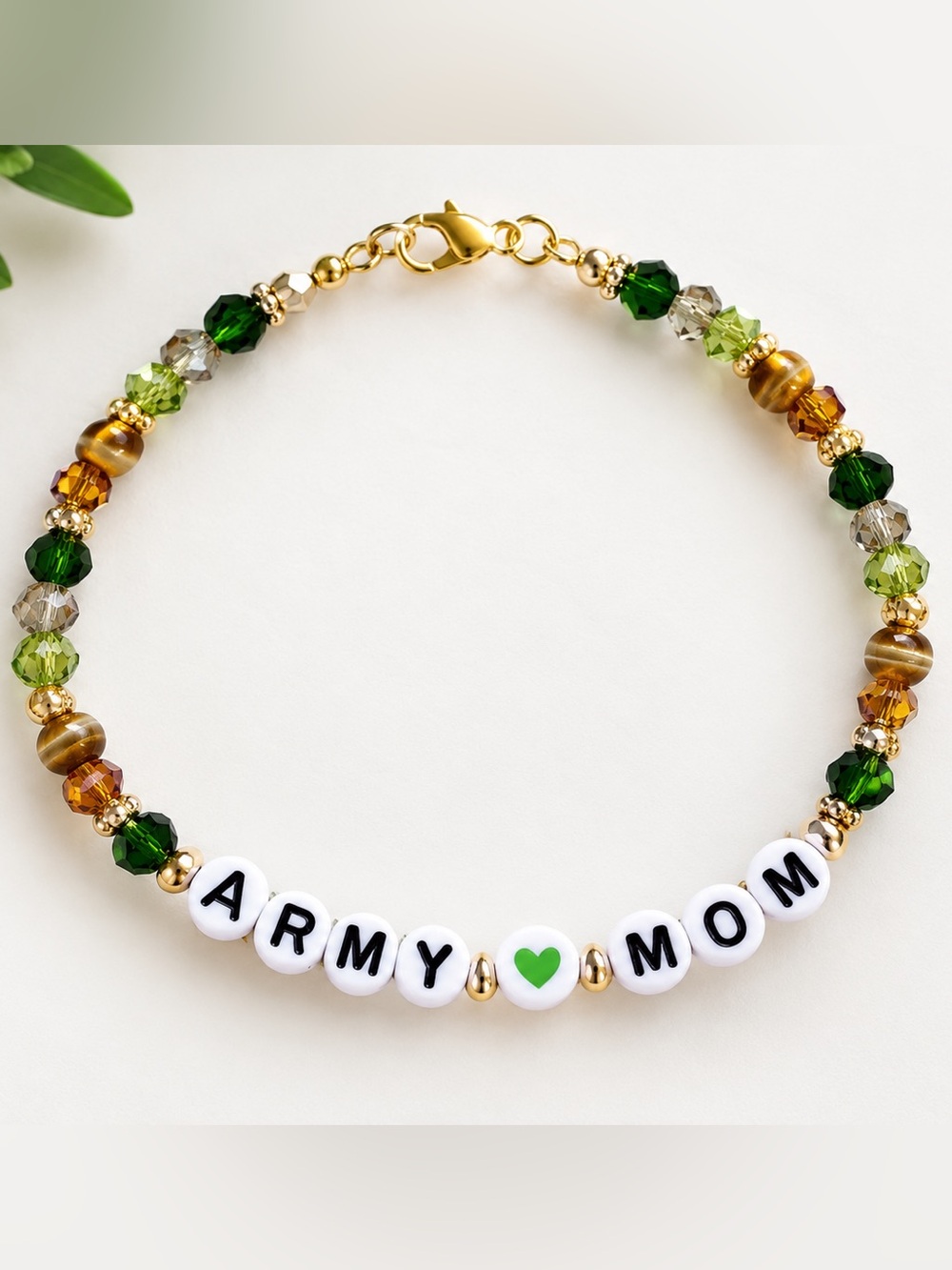 Army Mom Bracelet… 💚 Deployment Gift.. 🤎 Proud Army Mom Gift .
